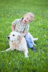 enfant et chien